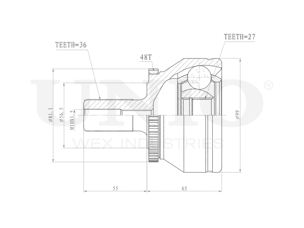 ШРУС внешний UNIO CVJ-20248