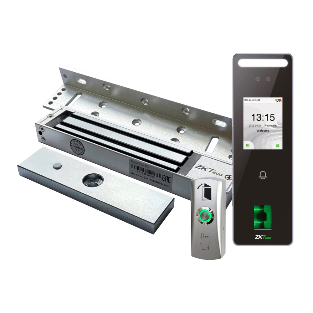 Комплект СКУД ZKTeco CM180-SET с электромагнитным замком 180 кг