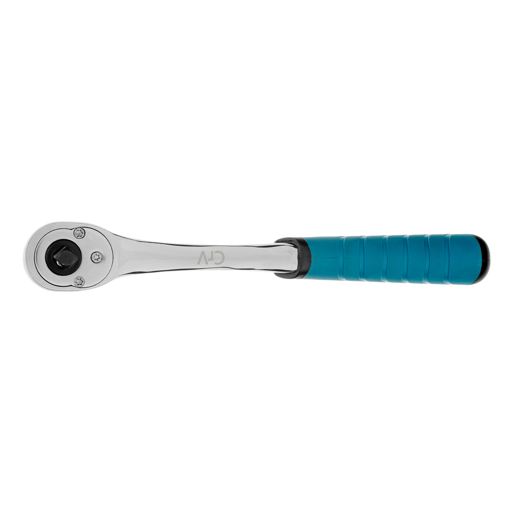 Ключ-трещотка 1/4", CrV, 90 зубьев, усиленный, хром Gross