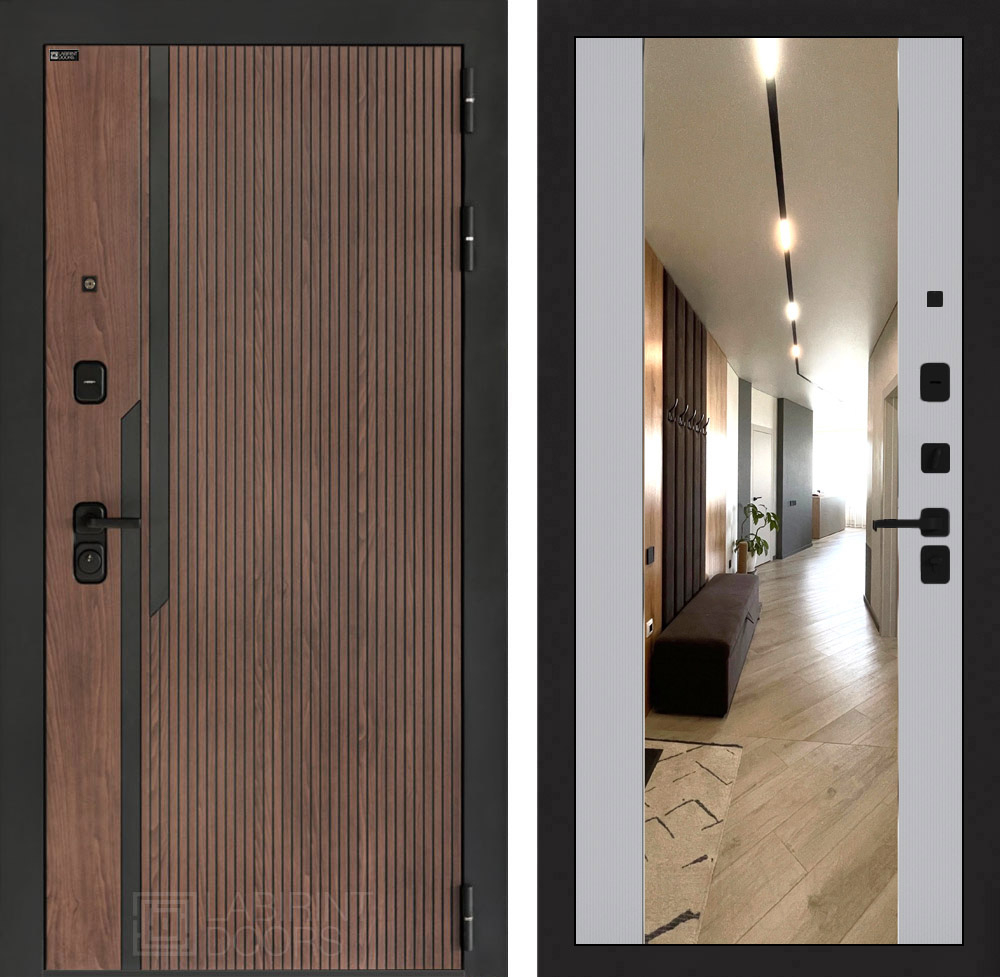 Кармина зеркало МАХ серый рельеф софт