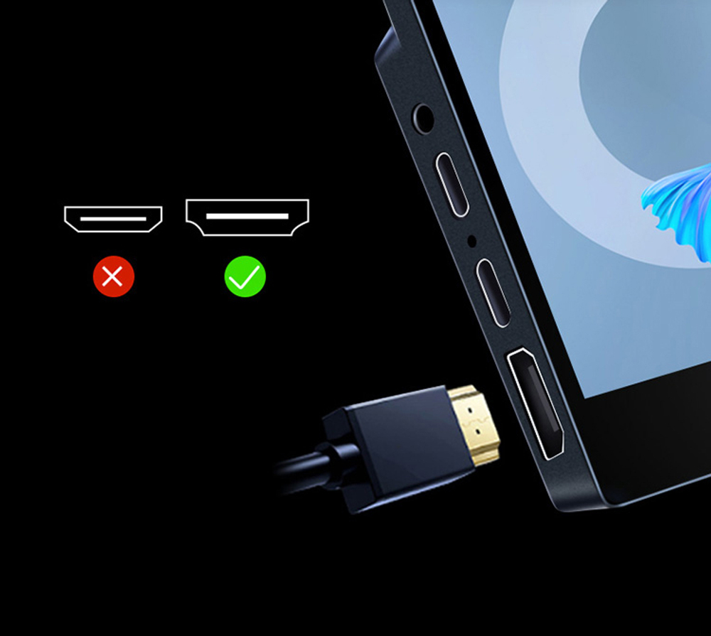 15.6" Портативный сенсорный монитор VCHANCE FHD IPS 1920x1080, 60 Гц