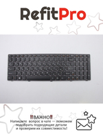 Клавиатура для ноутбука Lenovo Z580 / Z585 раскладка - русская, без подсветки, черная (25208035), оригинал