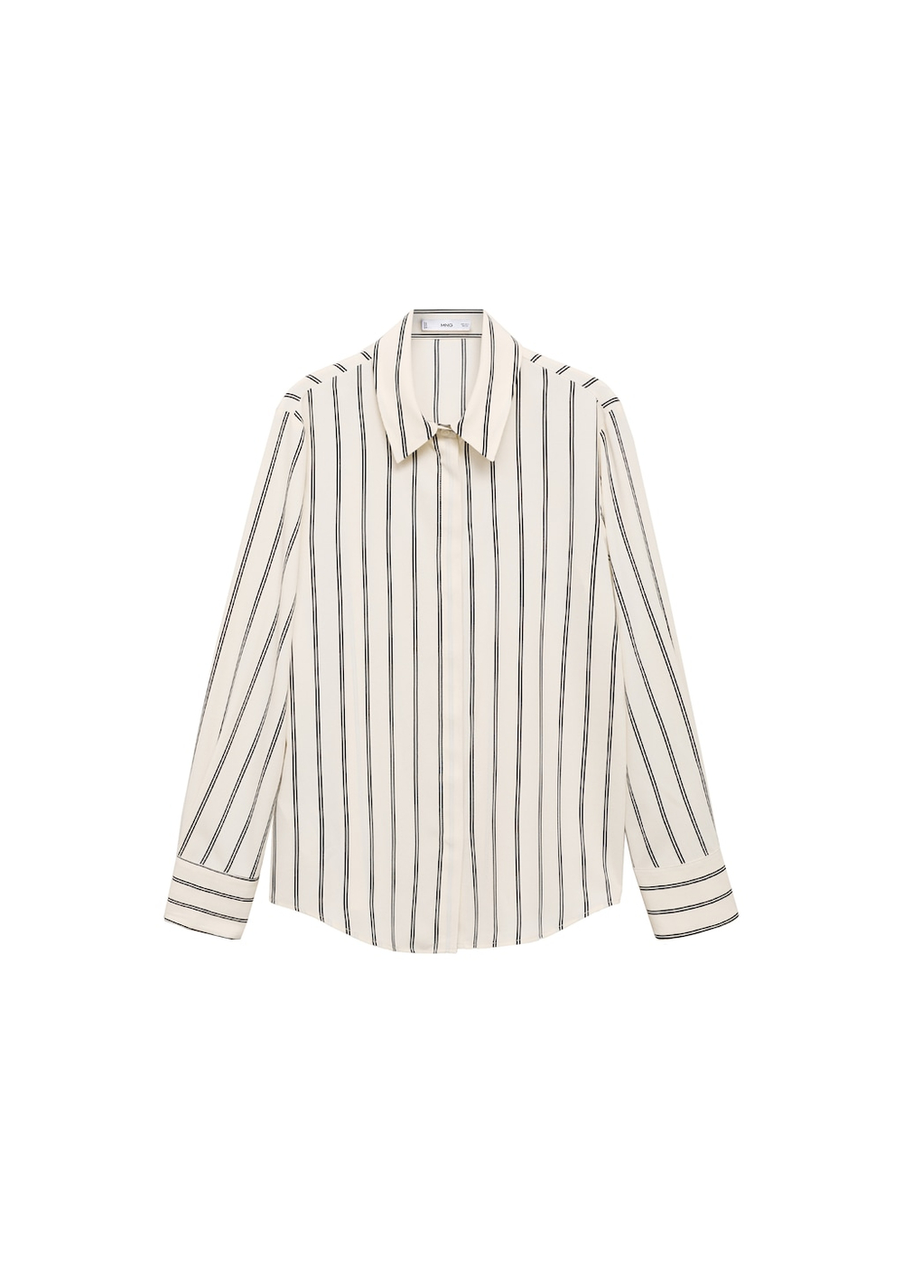 Блузка из струящейся ткани с длинными рукавами