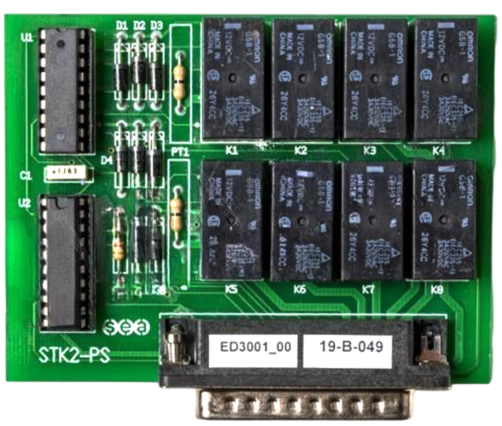 Плата STK2-PS расширения на 8 релейных выходов с разъемом DB25  SEA SYSTEMS.