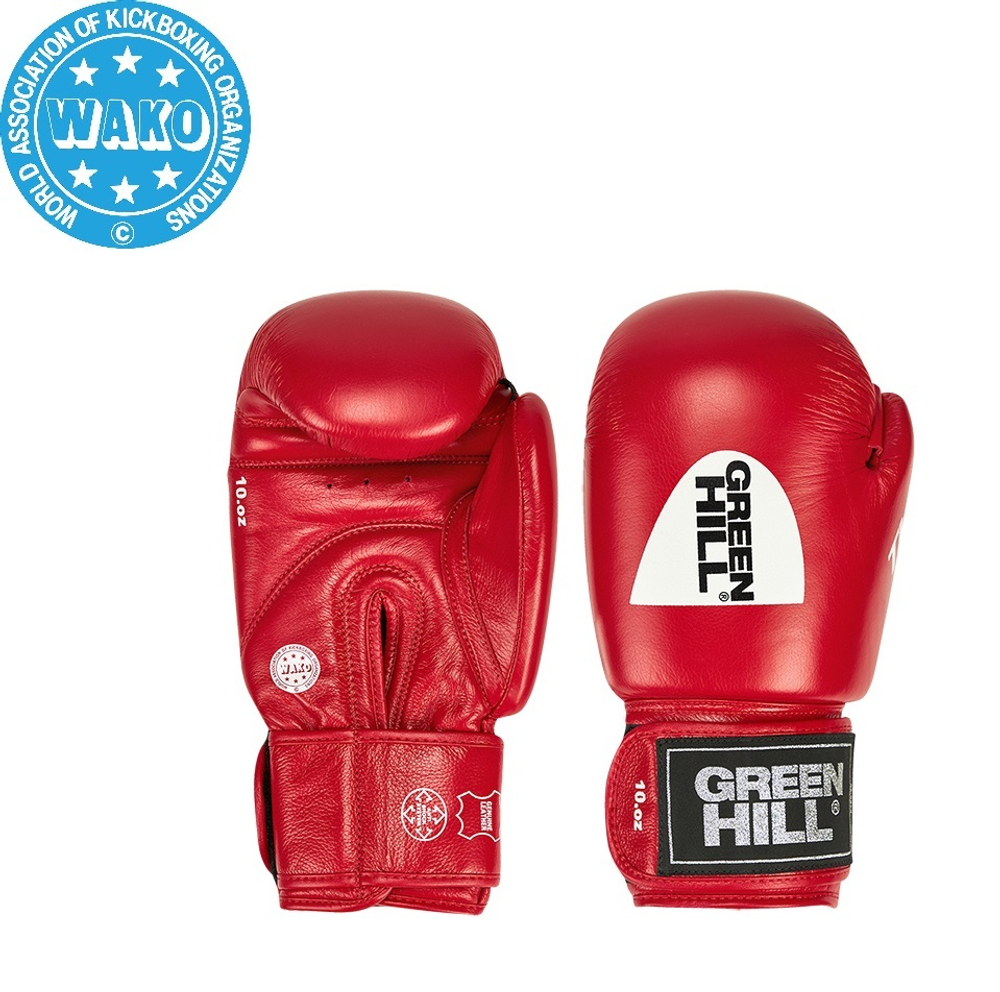 BGT-2010w Боксерские перчатки TIGER WAKO Approved красные