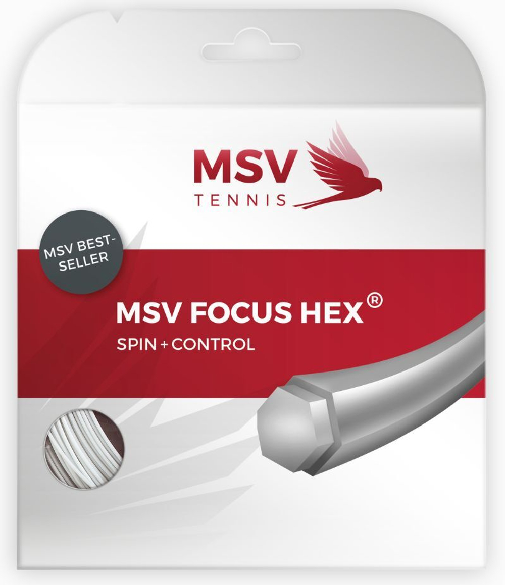 Струны теннисные MSV Focus Hex (12 m) - white