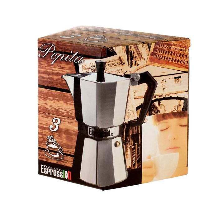 Кофеварка гейзерная G.A.T. PEPITA 104103 chrome 150ml