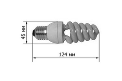 Лампа энергосберегающая 15W R45 E27 - цвет в ассортименте