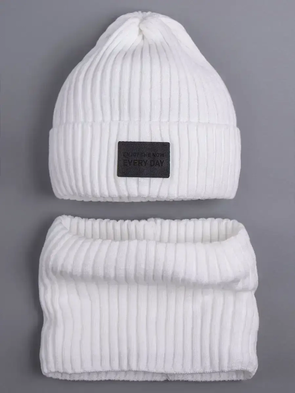 Шапка и снуд детские осенние