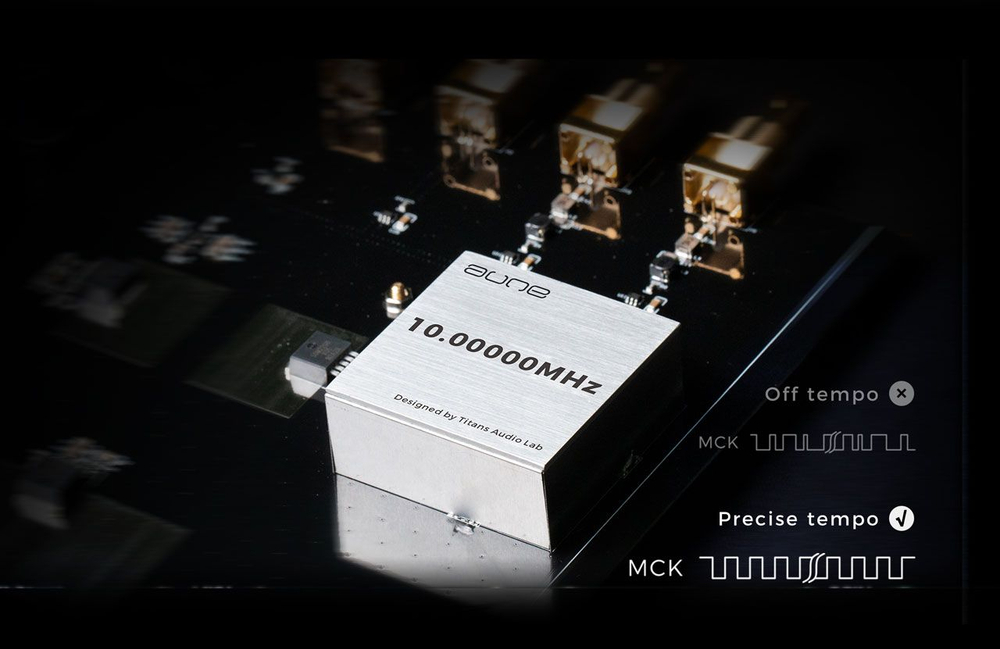 Тактовый генератор Aune SC1 EVO, цифро-аналоговый преобразователь, черный