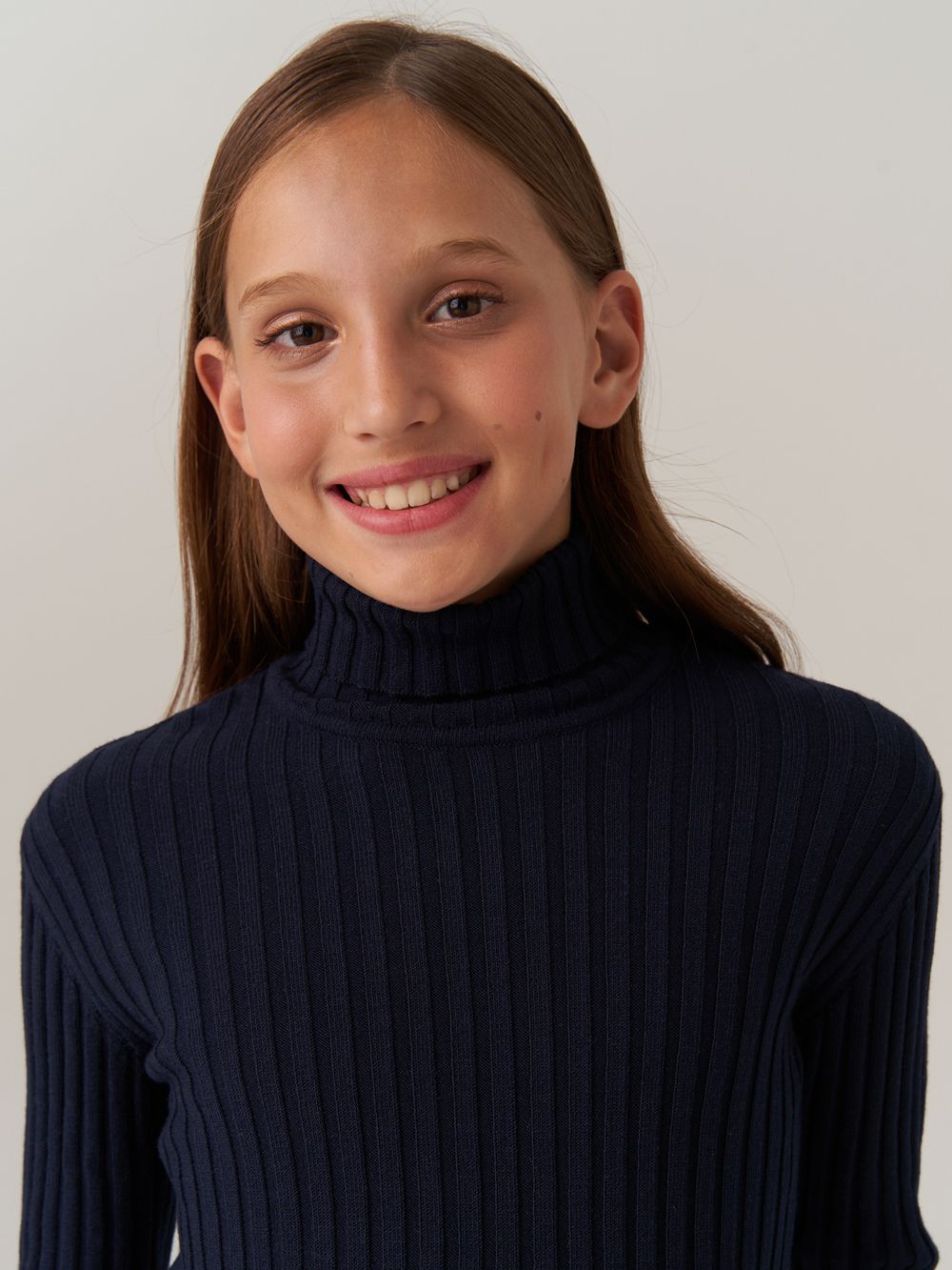 Джемпер водолазка для девочки AT274 синий