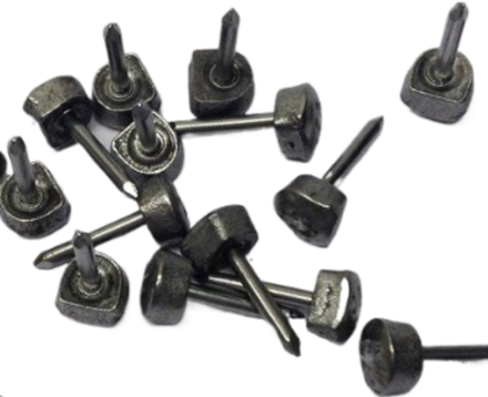 Набойки металлические 10х10 мм, штырь 3мм