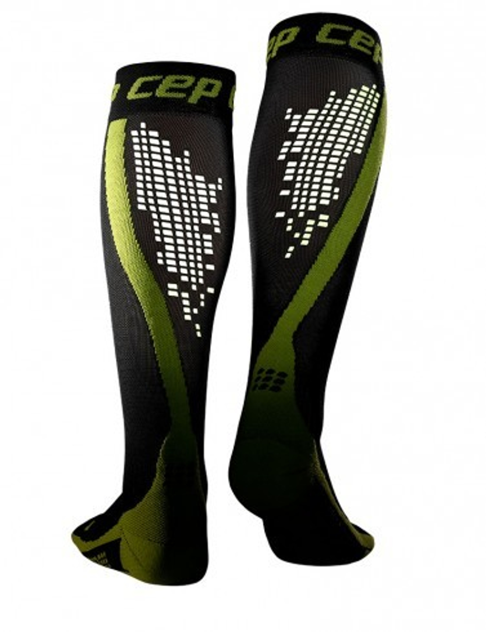 Компрессионные гольфы CEP NIGHTTECH для бега, со светоотражателями
