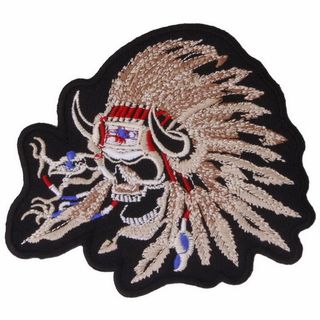 Нашивка Череп Индеец