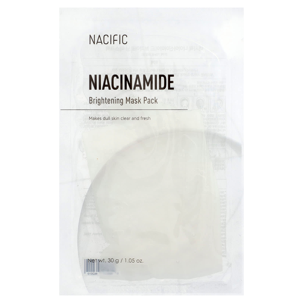 Nacific, осветляющая маска для лица, никотинамид, 1 шт., 30 г (1,05 унции)
