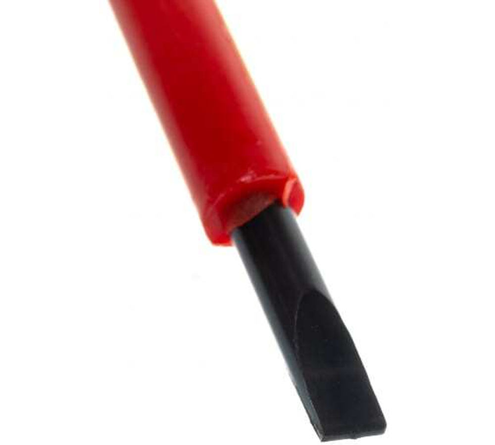 ОТВЕРТКА СИБРТЕХ ДИЭЛЕКТРИЧЕСКАЯ ДВУХКОМП/РУКОЯТКА SL4 100MM SRV ДО 1000В 12932