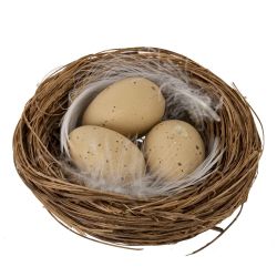 GAEM Набор из 2-х изделий декоративных "Гнездо пасхальное" (6,5*2), L14 W2,5 H15 см