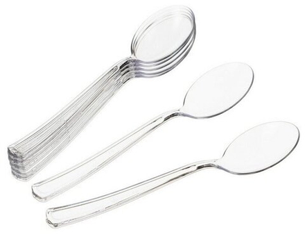 Ложка чайная ПРОЗРАЧНАЯ (100шт/1500)