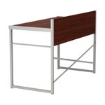 Стол письменный на металлокаркасе, 1200х590х855 мм, серый каркас, ЛДСП, "орех", Д-248