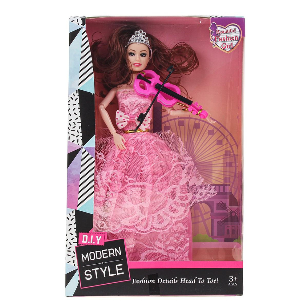 Кукла тип модель, с аксесс. коробка 01350