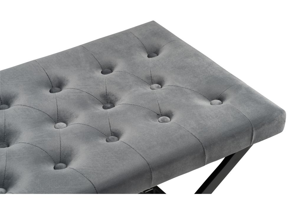 Табурет German dark grey / black