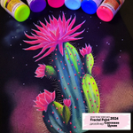 Краска по ткани и обуви, одежды акриловая флуоресцентная «Белый неон»