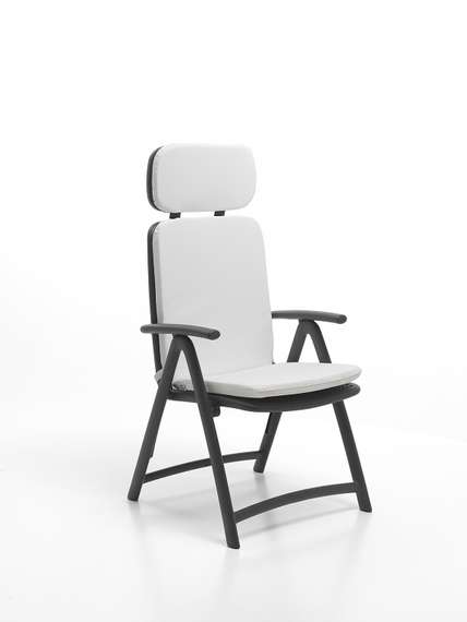 Стул пластиковый складной Acquamarina, антрацит