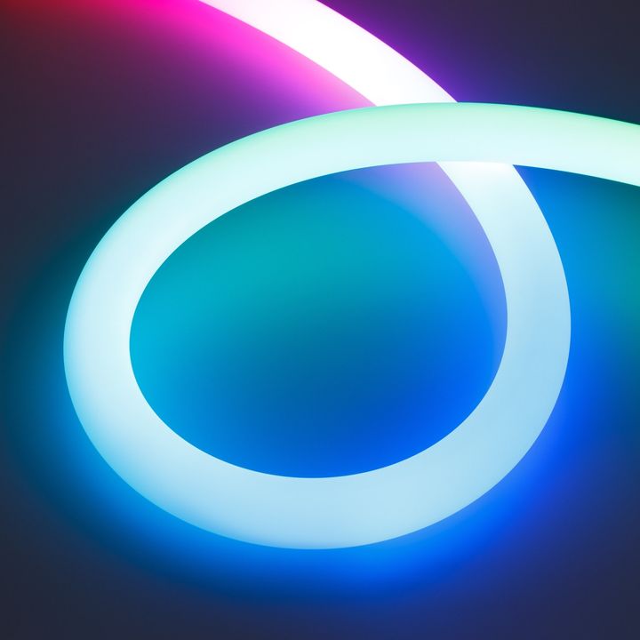 Светодиодная лента герметичная SPI-MOONLIGHT-TOP-G180-D40mm 12V RGB 360deg (21.6 W/m, IP65, 5m, wire x1) Arlight 048828
