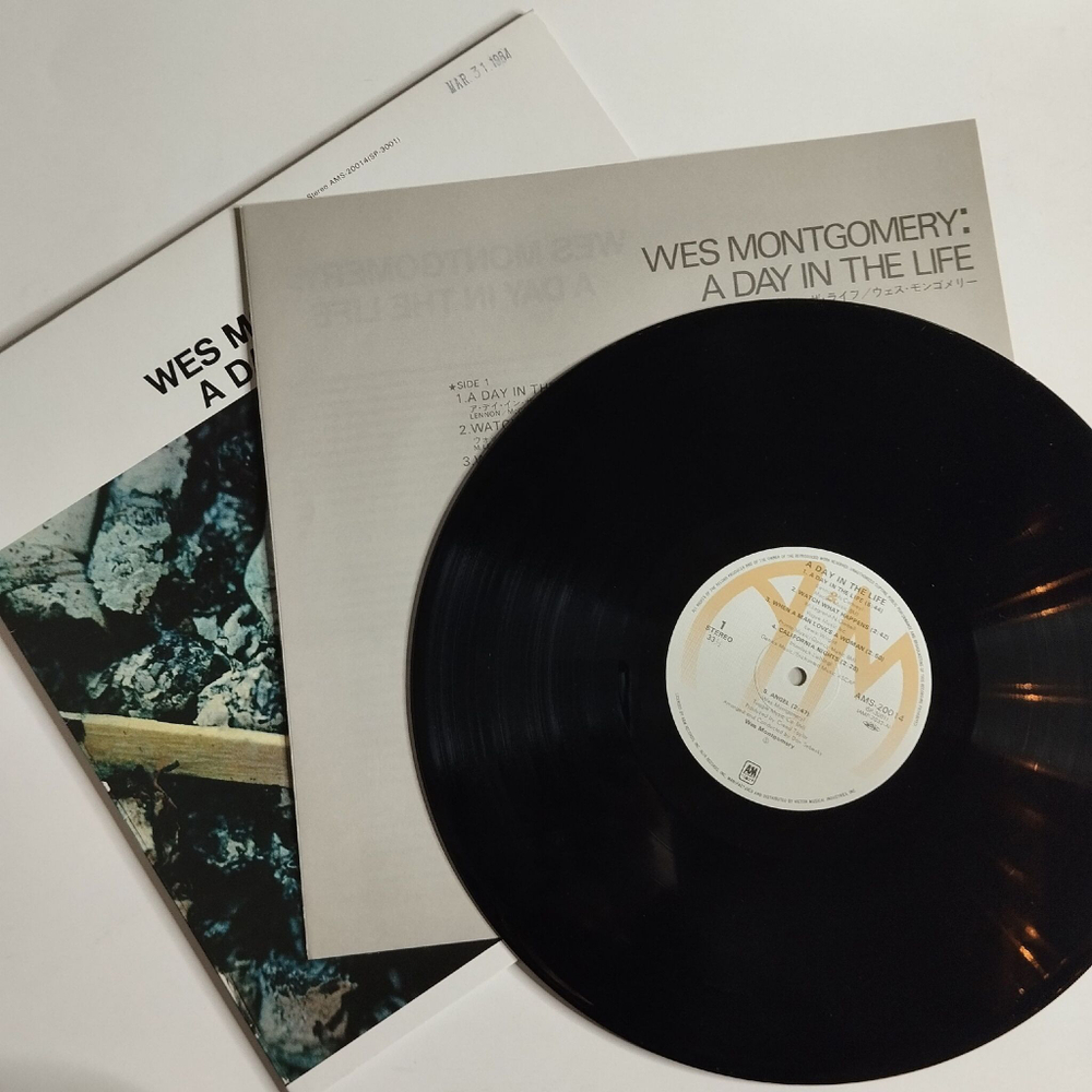 Винтажная виниловая пластинка LP Wes Montgomery A Day In The Life (Japan 1981) (No Obi)