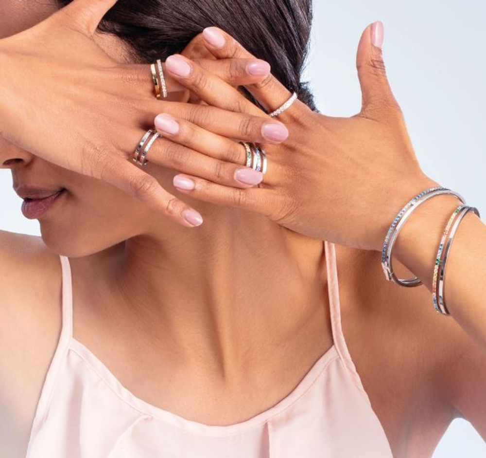 Кольцо Coeur de Lion Blue-Silver 0136/40-0717 54