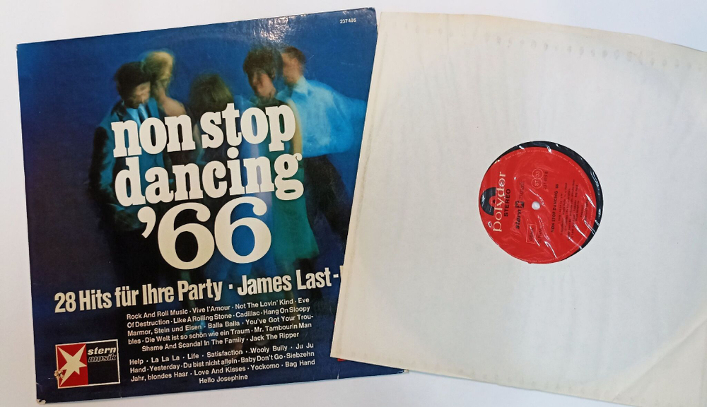 Винтажная виниловая пластинка LP James Last Band Non Stop Dancing 66 (28 Hits Fur Ihre Party) (Germany 1966)