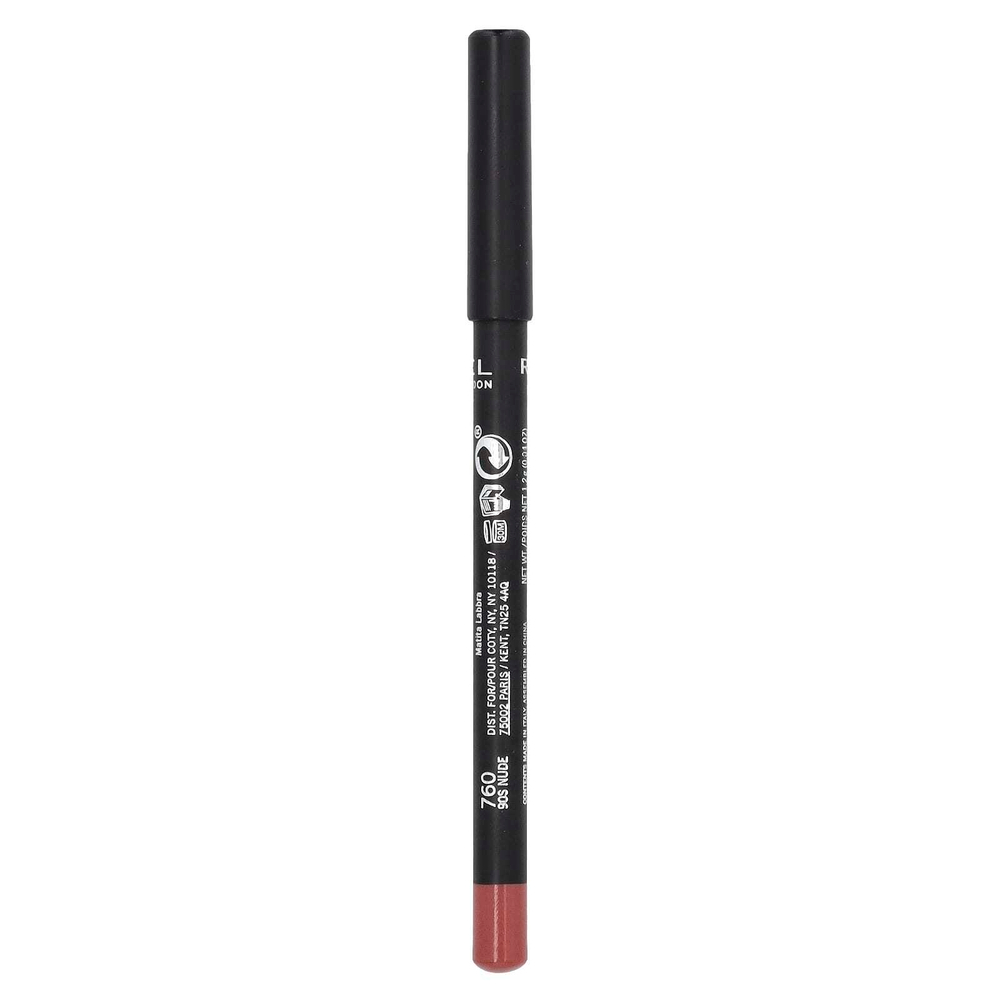 Rimmel London, стойкий карандаш для губ, оттенок 760 90-s Nude, 1,2 г (0,04 унции)