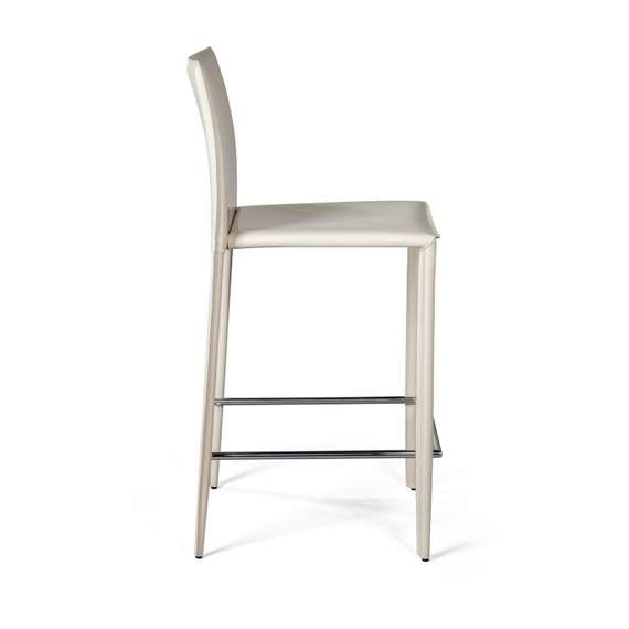 Полубарный стул Rolf бежевая кожа