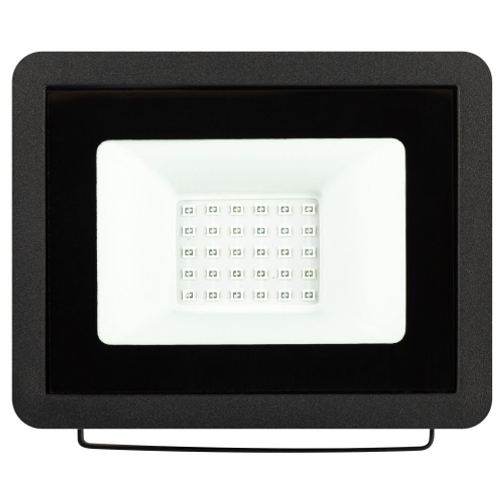 Прожектор светодиодный уличный ЭРА LPR-025-BLUE-030 30Вт 330лм синее свечение КСС Д 120° 2 года IP65 черный | Прожекторы Стандарт