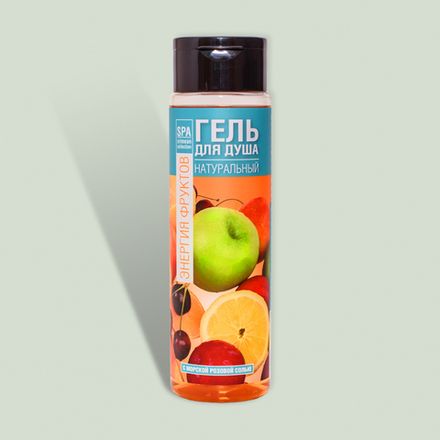 SPA Гель для душа с морской розовой солью "Энергия фруктов"
