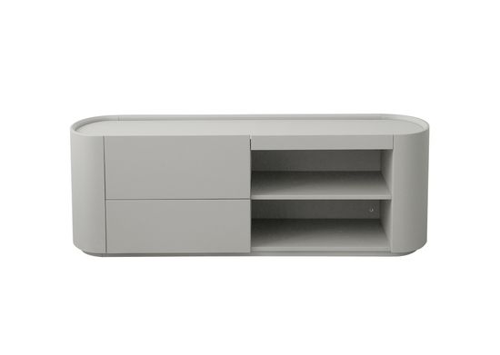 Тумба Lagom под ТВ 2 ящика 2 полки ширина 140 см (светло-серый)