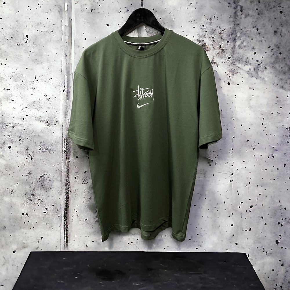 Футболка Stussy x Nike #1 • Зеленый