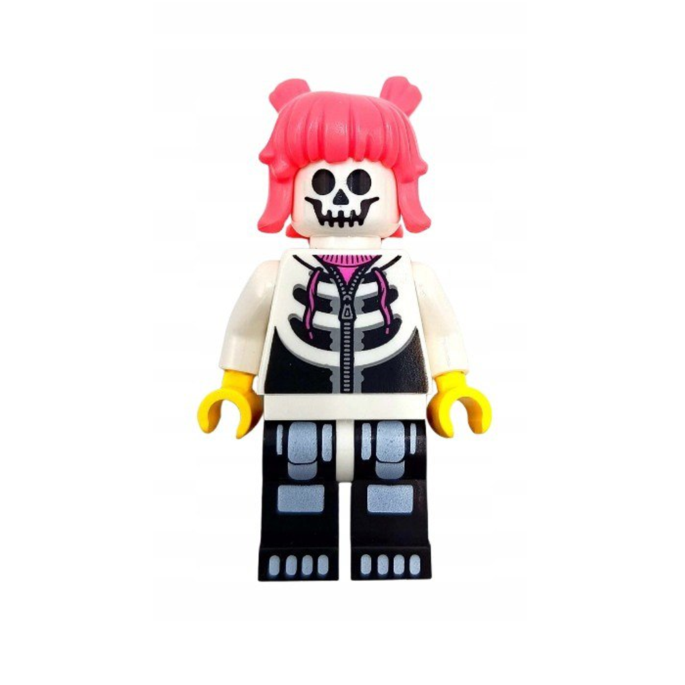 Фанатка в костюме скелета из BAM