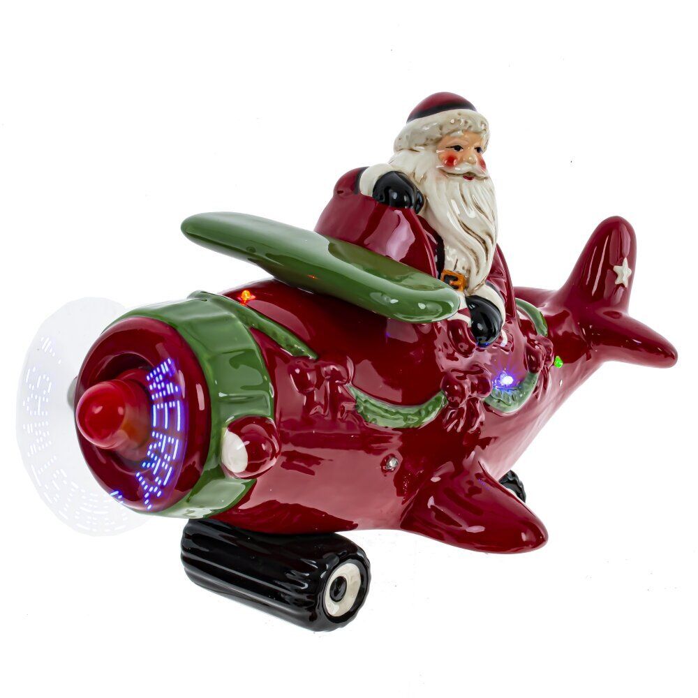 GAEM Фигурка декоративная "Самолёт" (подсвет, муз, движ, 3хААА н/п), L29 W18 H19 см, 2в.