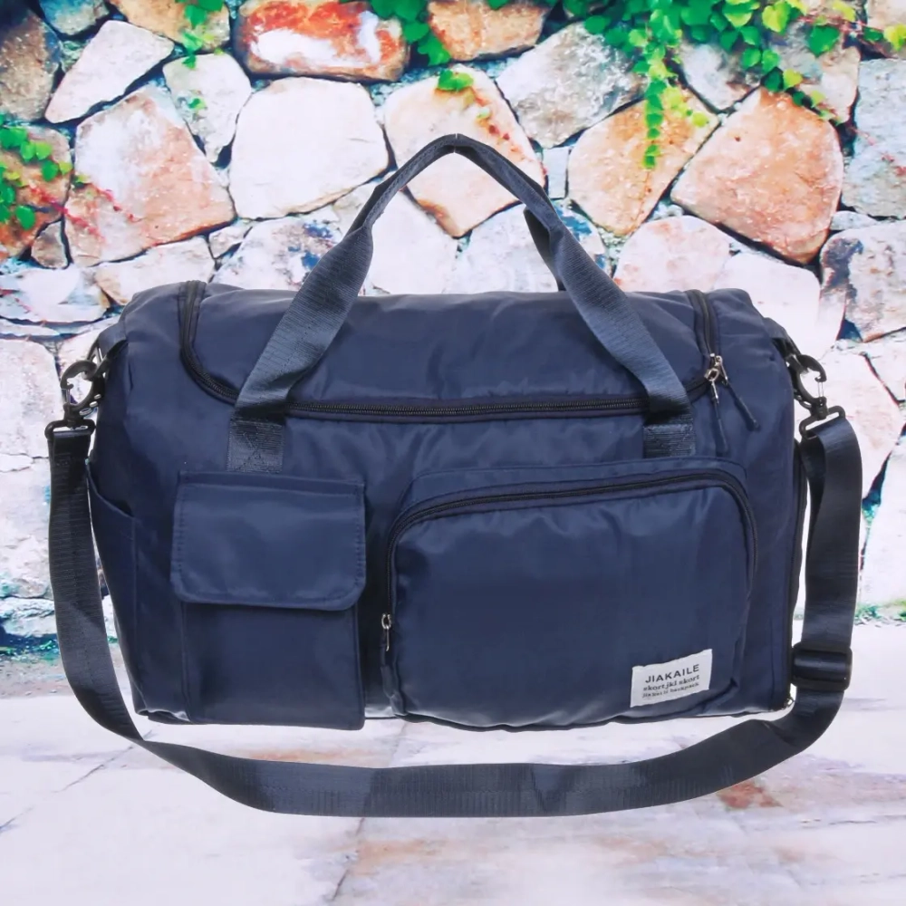 Сумка спортивная «City-sport», водонепроницаемый отдел + 2 кармана + отдел под обувь, цвет синий, 49*21*29см