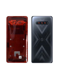 Задняя крышка для Black Shark 4 черно - серая (Black) со стеклом камеры