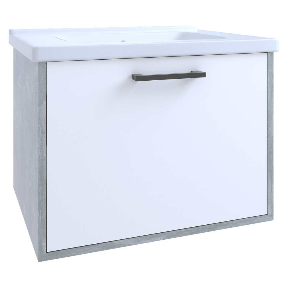 AVK3. Тумба навесная, 1 Ящик, 600, коллекция (Ника, Cersanit Como, Ателье Светлое)