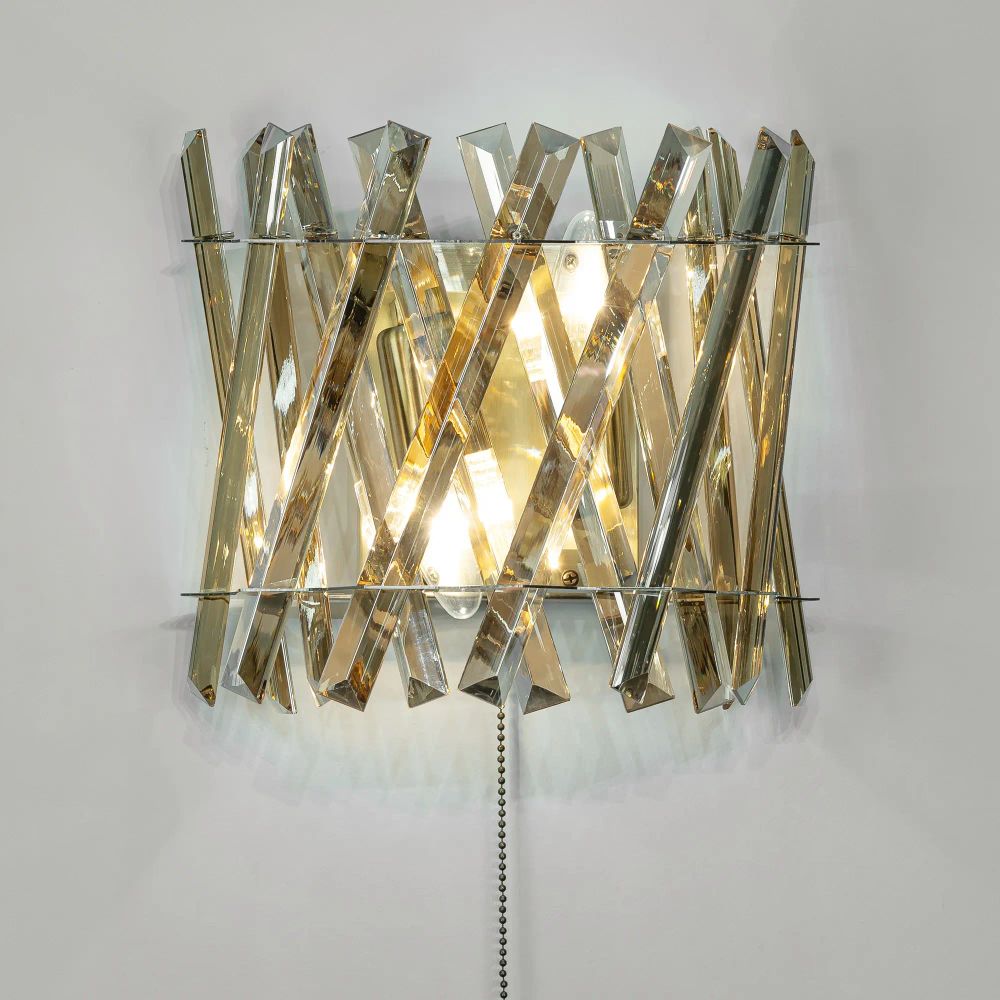 Citilux Ингвар CL334423 Бра хрустальное с выключателем Бронза