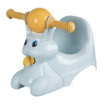 Горшок детский в форме игрушки "Зайчик" "Lapsi" 420х290х310 мм (светло-голубой)