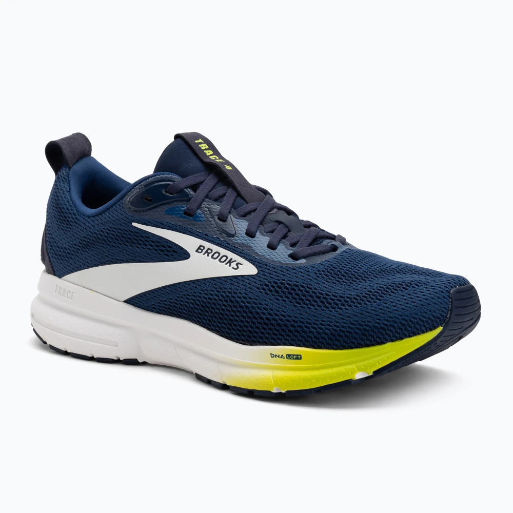 Кроссовки для бега Brooks Trace 4 navy/peacoat/acid lime
