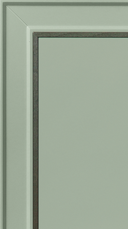 Фасад МДФ в плёнке ПВХ с вставкой из массива рис. 355-1