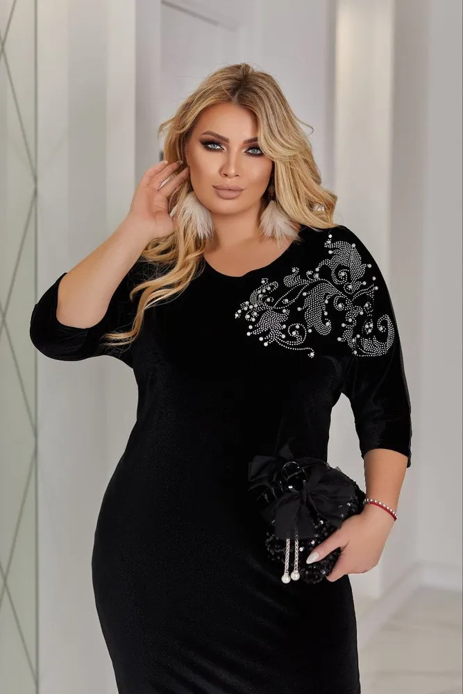 Платье бархатное УК-986 Fabrika