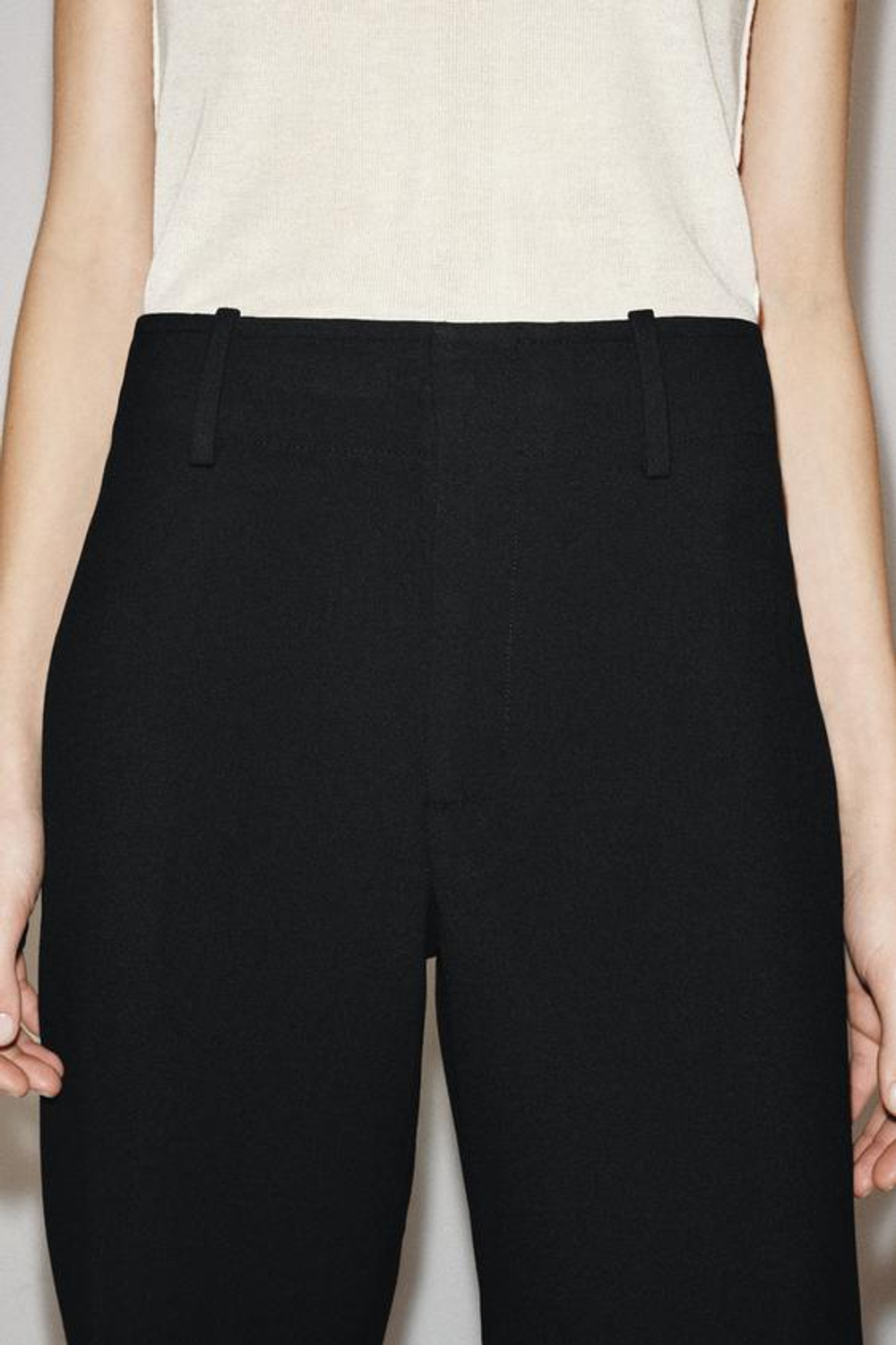 ZARA БРЮКИ СО СТРЕЛКАМИ — ZW COLLECTION, ЧЕРНЫЙ