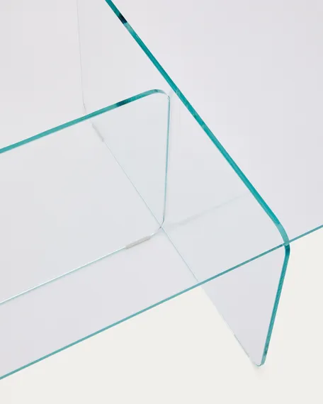 Журнальный столик Zaren из прозрачного закаленного стекла, 120 x 60 см