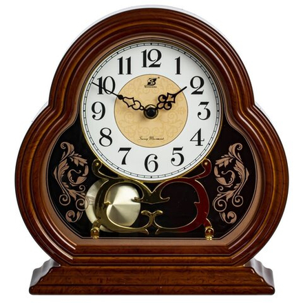 GAEM Часы настольные декоративные, L25 W6,5 H26 см, (1xАА не прилаг.)